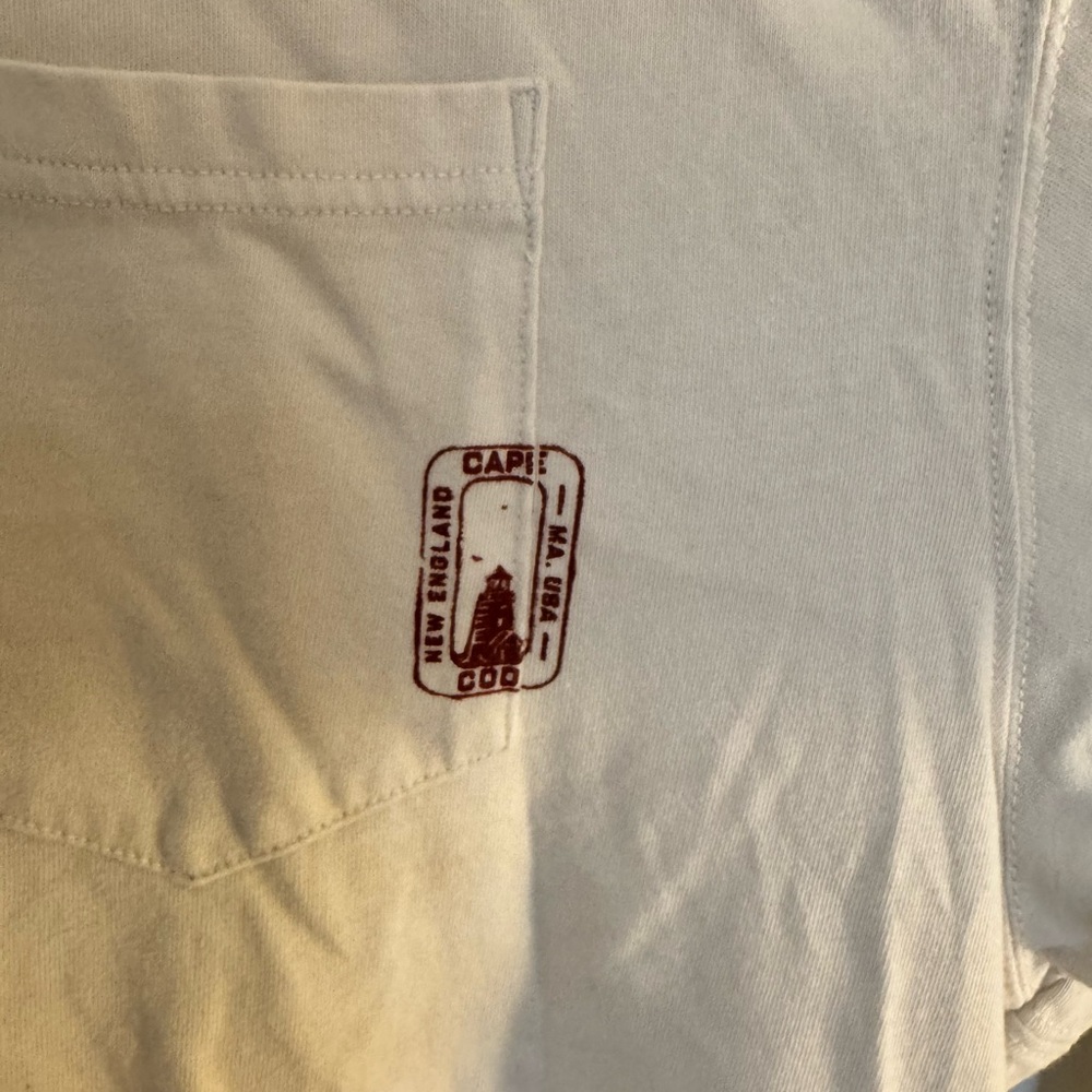 American Eagle Men’s Boxy Nautical Graphic Cream T-Shirt Size XXL - Picture 4 of 9